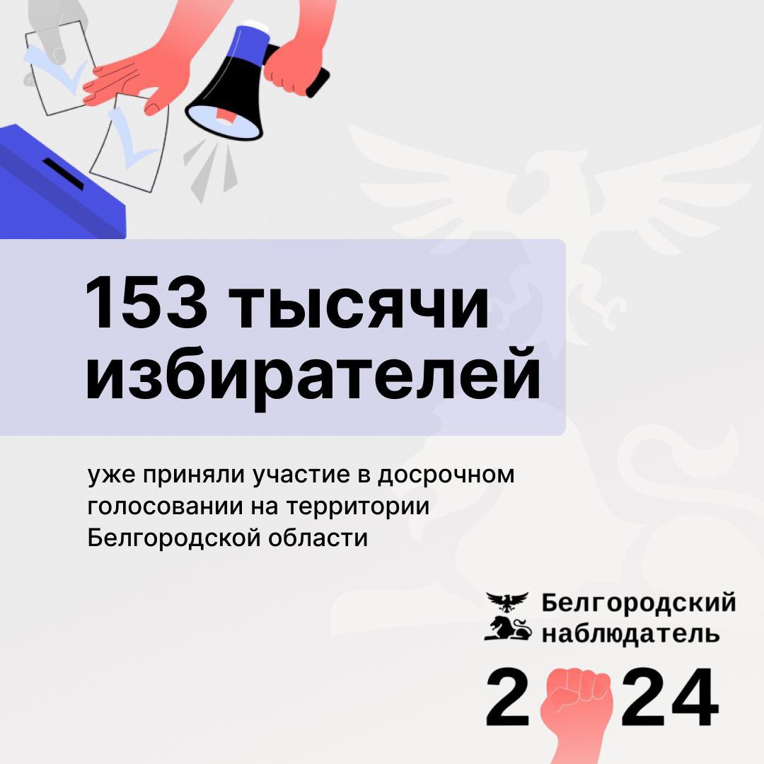 В Белгородской области – заключительный день досрочного голосования.