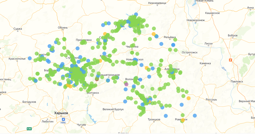 Опубликована действующая карта аварийности Белгородской области