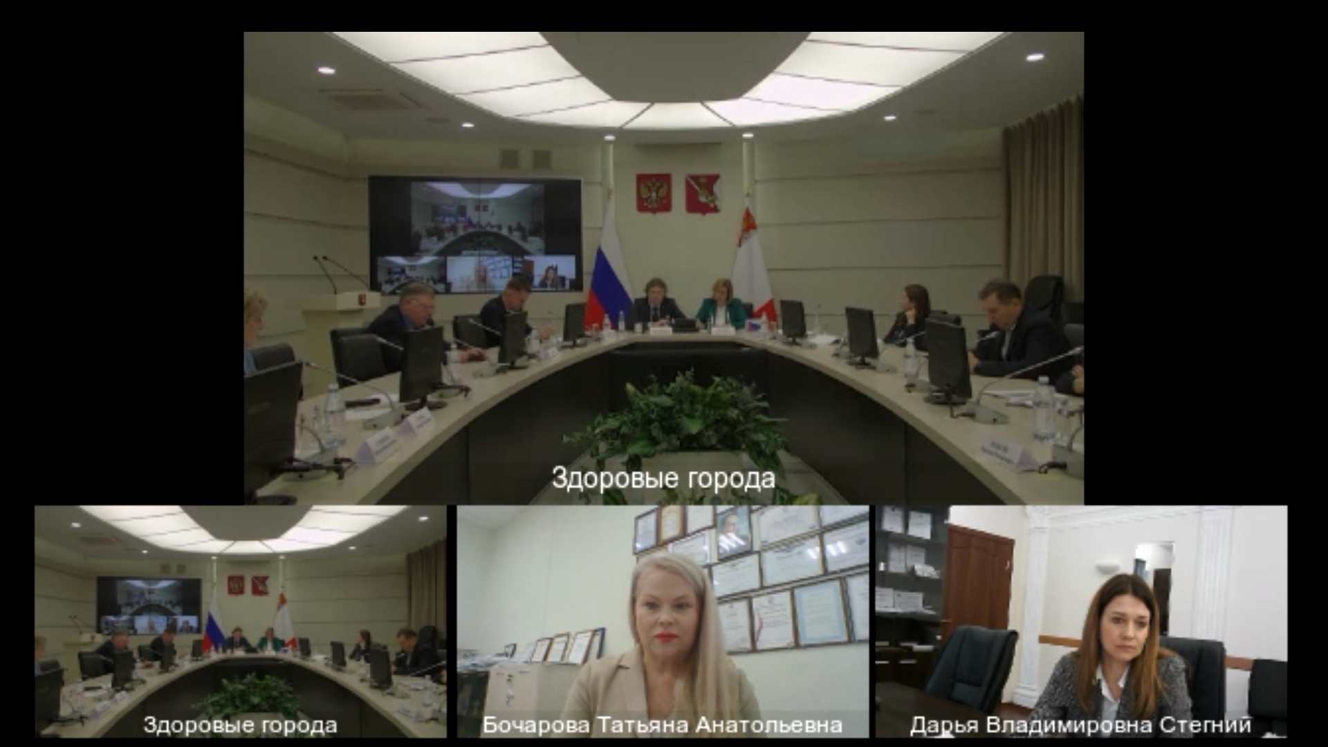 Всероссийский форум « Здоровые города: единство власти, бизнеса, науки и общества в достижении национальных целей развития» в формате видеоконференции.