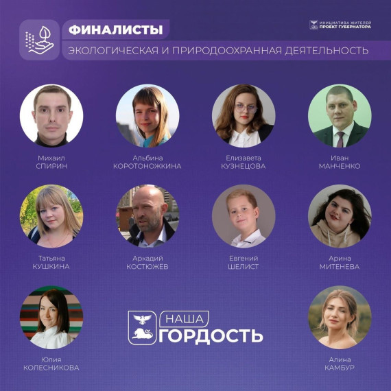Определены финалисты регионального конкурса достижений жителей Белгородской области «Наша гордость» 2022 – 2023.